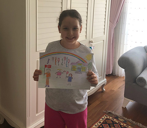 Öğrencilerimizin Dijital 23 Nisan Sergisi 