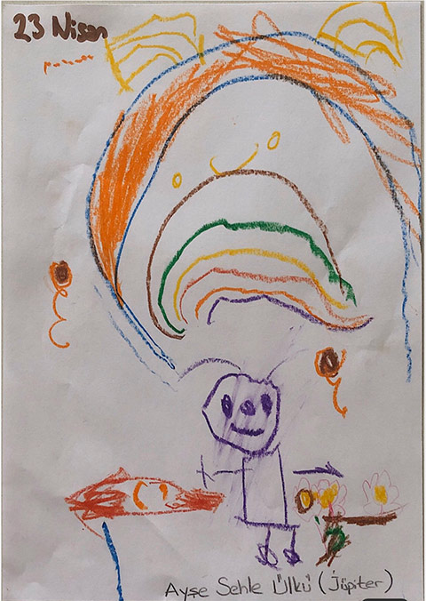 Öğrencilerimizin Dijital 23 Nisan Sergisi 