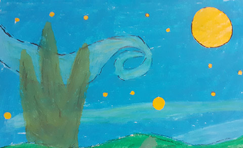 Öğrencilerimizin Online Yıl Sonu Resim Sergisi 