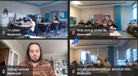 Öğrencilerimiz Online Söyleşilerde Yazarlarla Buluştu 