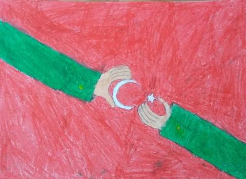 Öğrencilerimizin 18 Mart Çanakkale Zaferi Resim Sergisi Ceren Erol 4B
