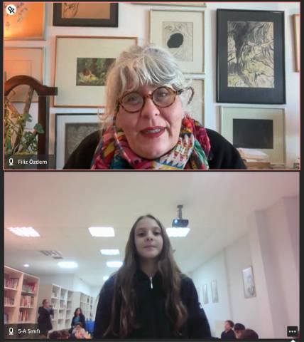  Yazarlarla Buluşan Öğrencilerimiz Kitapların Büyülü Dünyasına Yolculuk Yaptı 